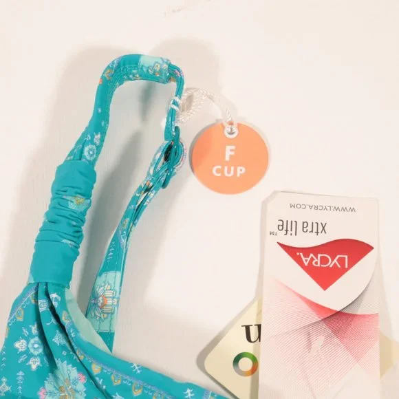 NWT Seafolly Inka Gypsy F Cup Halter Bralette Bikini Top - Picture 7 of 13
